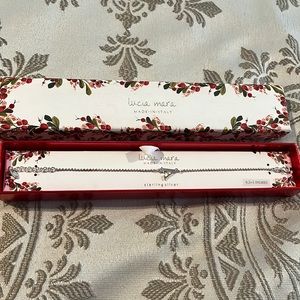 Italian sterling silver A letter bracelet